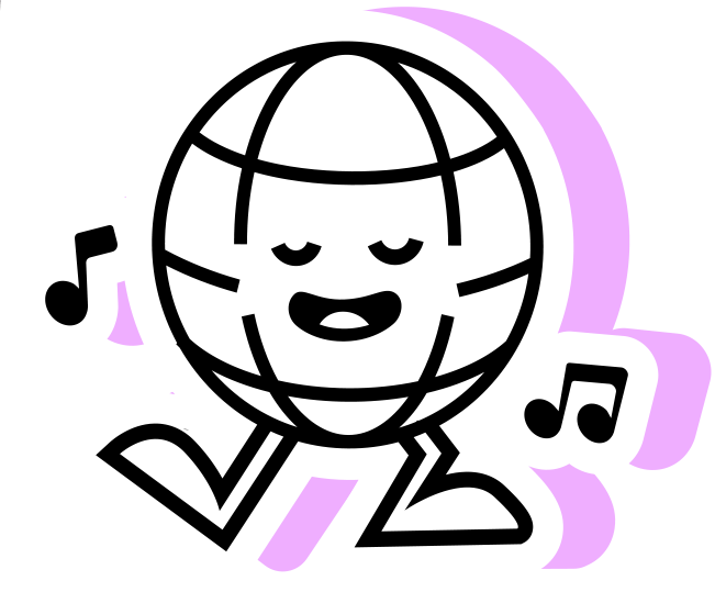 Toronto Jazz Fest globe sticker